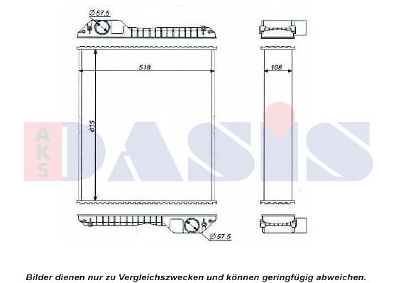 AKS DASIS radiatorius, variklio aušinimas 440607N